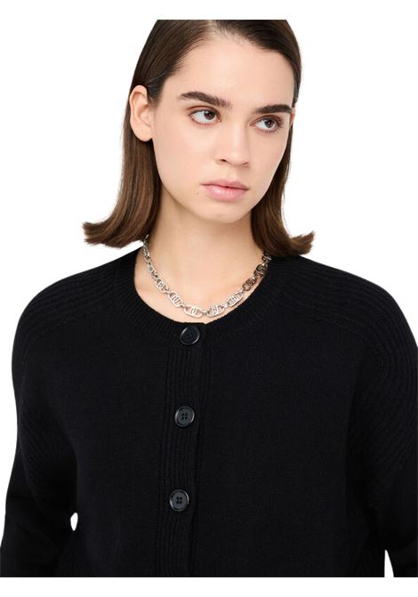 Cardigan 100% lana NERO Liu Jo | MF5062MS00922222